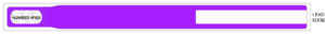 Direct Thermal Wristband - B Series - Purple Pantone - 500ct Roll