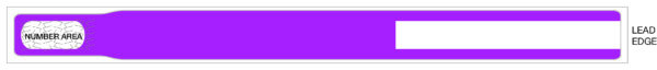 Direct Thermal Wristband - B Series - Purple Pantone - 500ct Roll