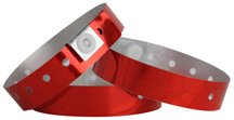 Holographic Wristband - Red - 500ct Box