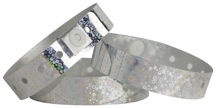 Holographic Wristband - Silver - 500ct Box