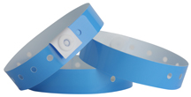 Plastic Wristbands Day - Glo Blue - 500ct Box