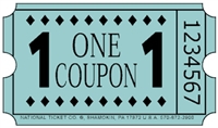Redemption Ticket - Blue - 20,000 Count