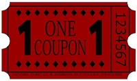 Redemption Ticket - Red - 20,000 Count
