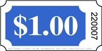 Roll Ticket - $1 - Blue - 2000ct Roll