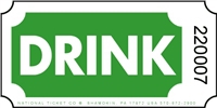 Roll Ticket - Drink - Green - 2000ct Roll