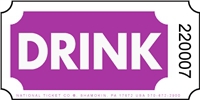 Roll Ticket - Drink - Purple - 2000ct Roll