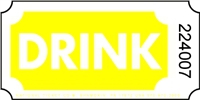 Roll Ticket - Drink - Yellow - 2000ct Roll