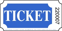 Roll Ticket - Ticket - Blue - 2000ct Roll