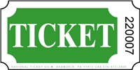 Roll Ticket - Ticket - Green - 2000ct Roll