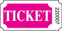 Roll Ticket - Ticket - Rhodamine Red - 2000ct Roll