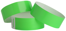 Sta-Put Tab Wristbands - Green - 1000ct Box