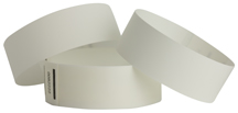 Sta-Put Tab Wristbands - White - 1000ct Box