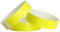 Stub Tyvek Wristbands - Solid Yellow - 1000ct Box