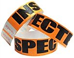 Tyvek® Wristbands -- Inspected - Orange
