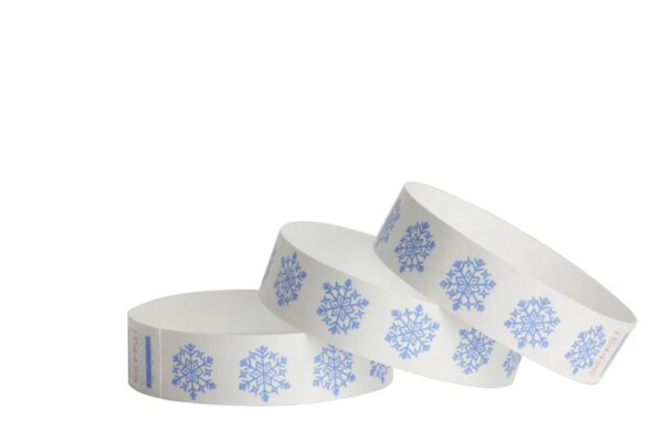 Tyvek® Wristbands -- Snow Flakes
