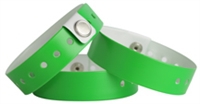 Vinyl Reusable Wristband Day - Glo Green - 500ct Box