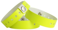 Vinyl Reusable Wristband Day - Glo Yellow - 500ct Box