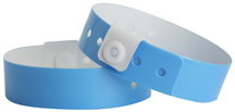 Vinyl Wristband Day - Glo Blue - 500ct Box