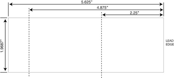 Stock Thermal Tickets (1 31/32" x 5 5/8") - Code AK - White - 10,000 Count